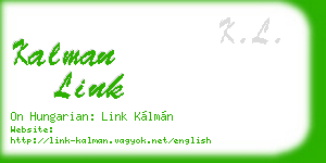 kalman link business card